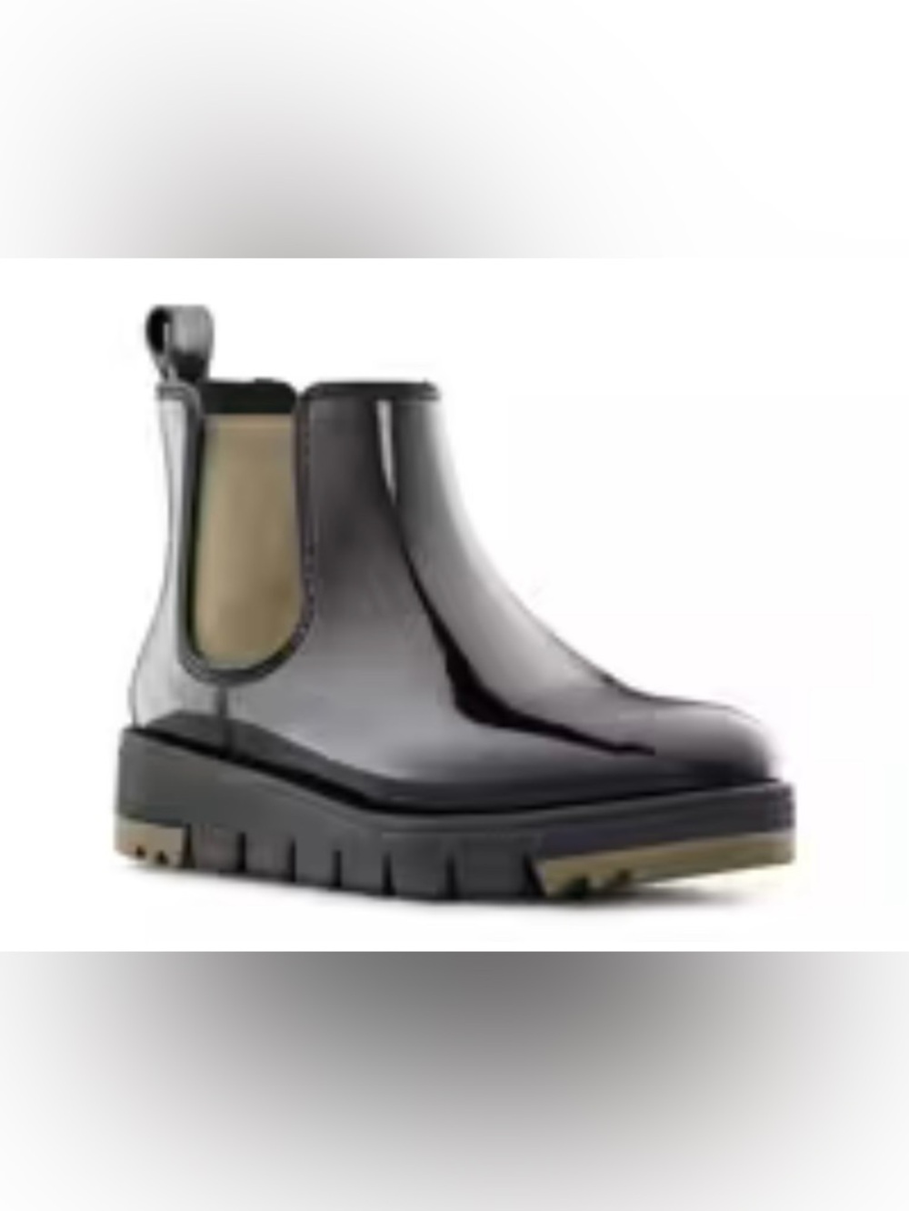 Cougar Firenze Chelsea Waterproof Rain Boot black and green size 8